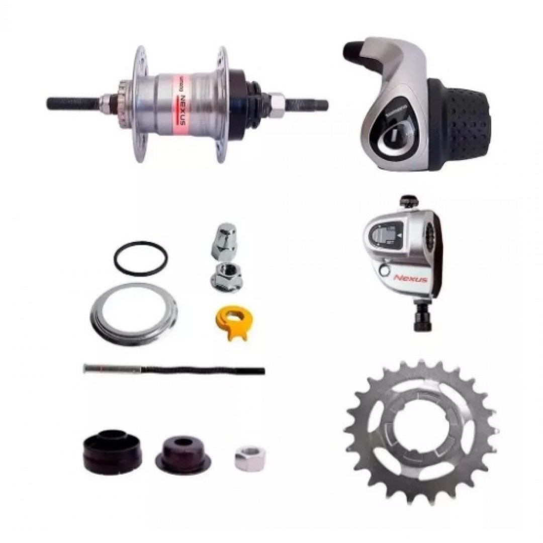 grupo-shimano-nexus-3v-sin-palancas-maza-shifter-y-componenetes