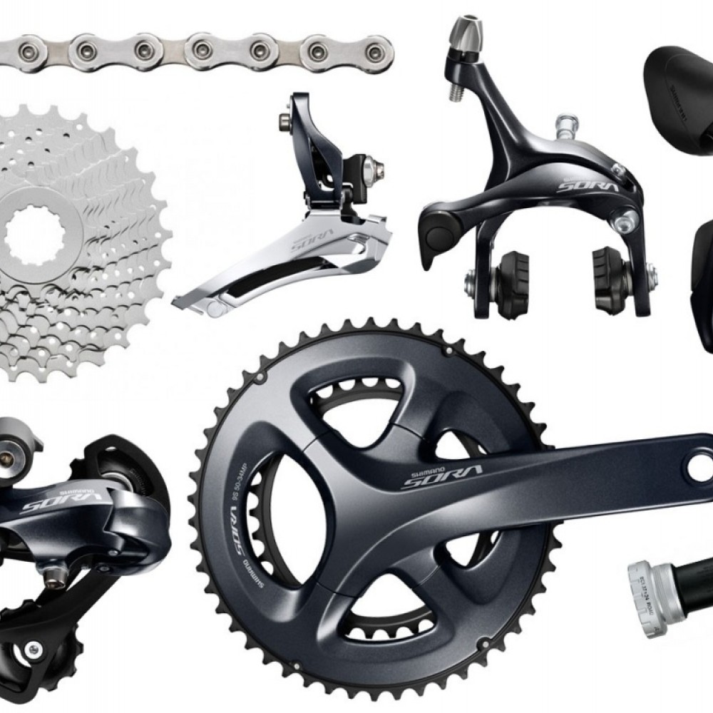 transmision-shimano-sora-3000-palancas-175mm-52-36-pion-12-23-descarillador-349mm